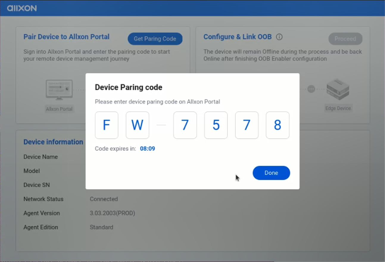 Get Device Pairing Code